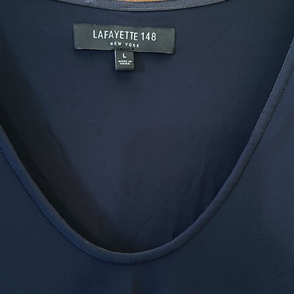 Lafayette 148 New York, double layered dress size L - Picture 3 of 4